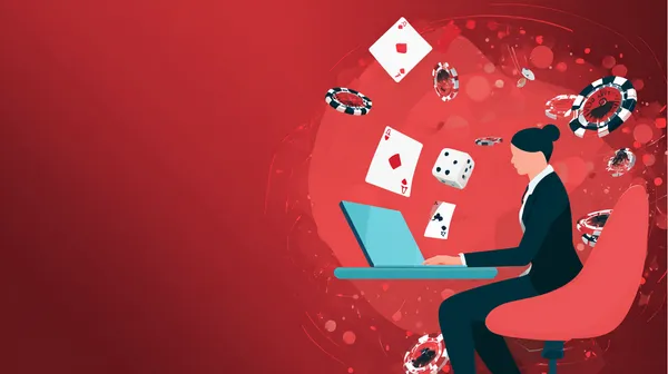 ক্যাসিনো-থিমযুক্ত ব্যাকগ্রাউন্ডে কেউ তার ডিভাইস ব্যবহার করছেন—যা GRAPWIN–এ মসৃণভাবে অ্যাকাউন্টে পুনরায় প্রবেশের অভিজ্ঞতাকে তুলে ধরে।